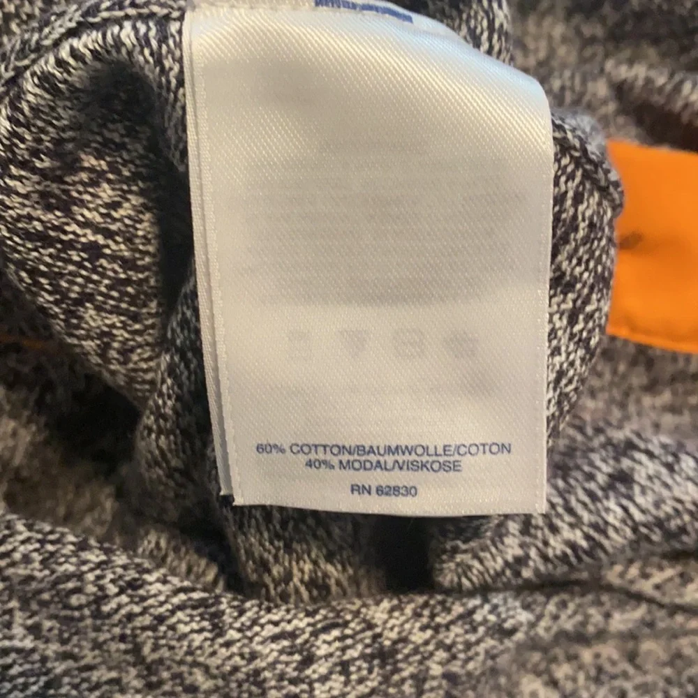 The Outfitters by Land’s End heathered grey sweater with button detail on side - Picture 10 of 11